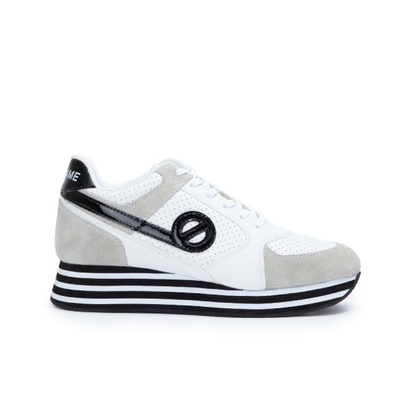 PARKO JOGGER - NAP.PERFO/SUEDE - BIANCO