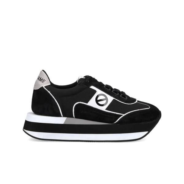 JOGGER BOOM - CAMOSCIO/NYLON - NERO/NERO