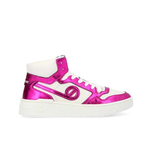 KELLY MID W - GRAIN/METALLIC - OFF WHITE/FUXIA
