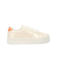 Other image of SNEAKER PLATO M W - WRINKLE PAT/SPR - TORTORA/ARANCIO FLUO