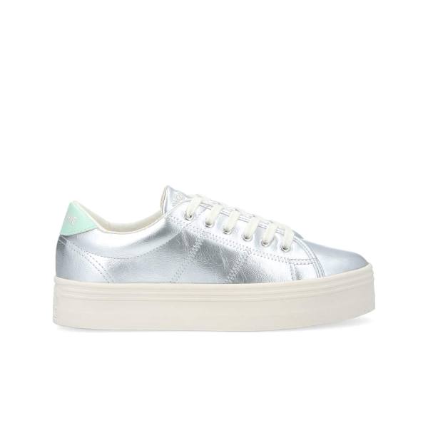 PLATO M SNEAKER W - WRINKLE PAT/SPR - SILVER/MINT