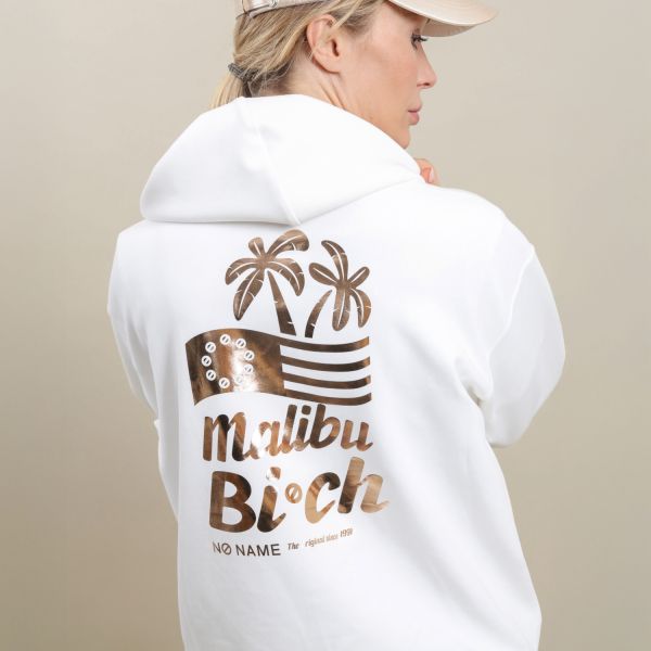 CARTER HOODIE W - SMOOTH COTTON - DOVE PRINT MET.PINK